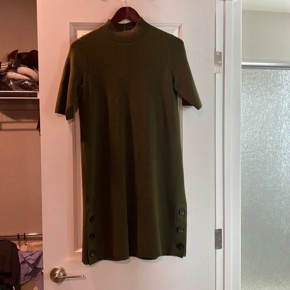 Ann Taylor Olive Green sweater dress Ann Taylor Olive Green sweater dress